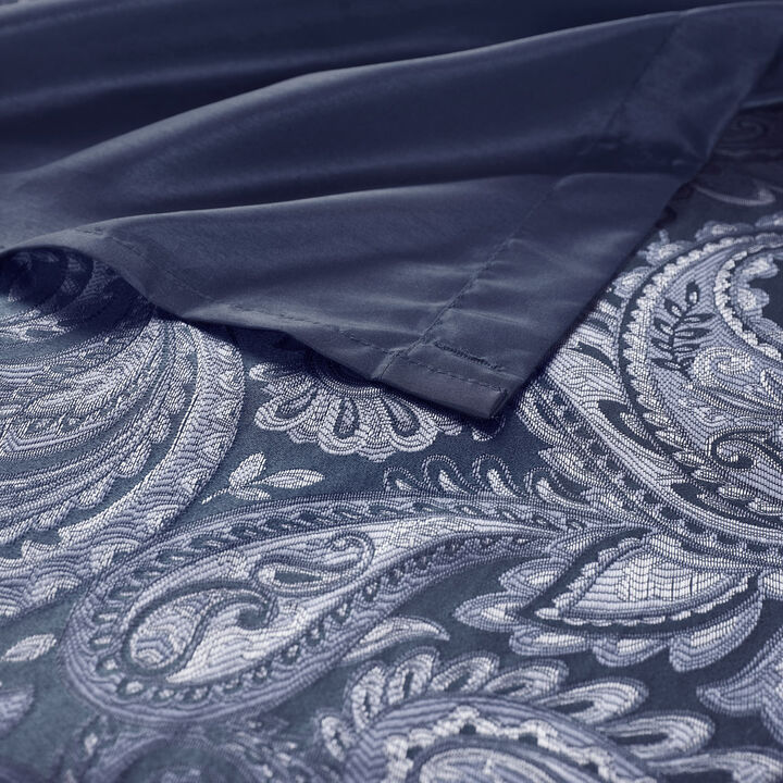Gracie Mills Thornton Traditional Paisley Jacquard Shower Curtain