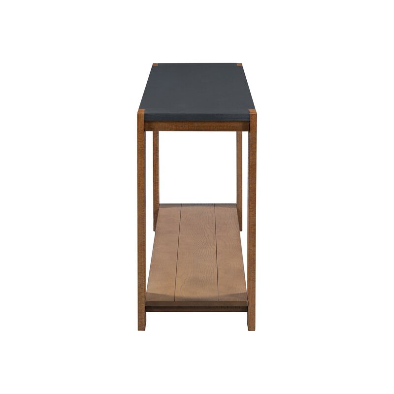 Merax Minimalist Console Table with Bottom Shelf