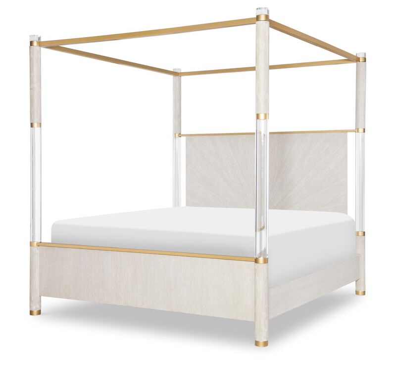 Miramar King Canopy Bed w/Acrylic Post