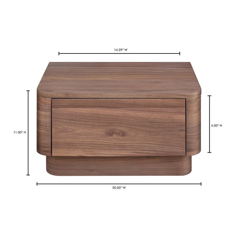 Moe�s Round Off Small Nightstand