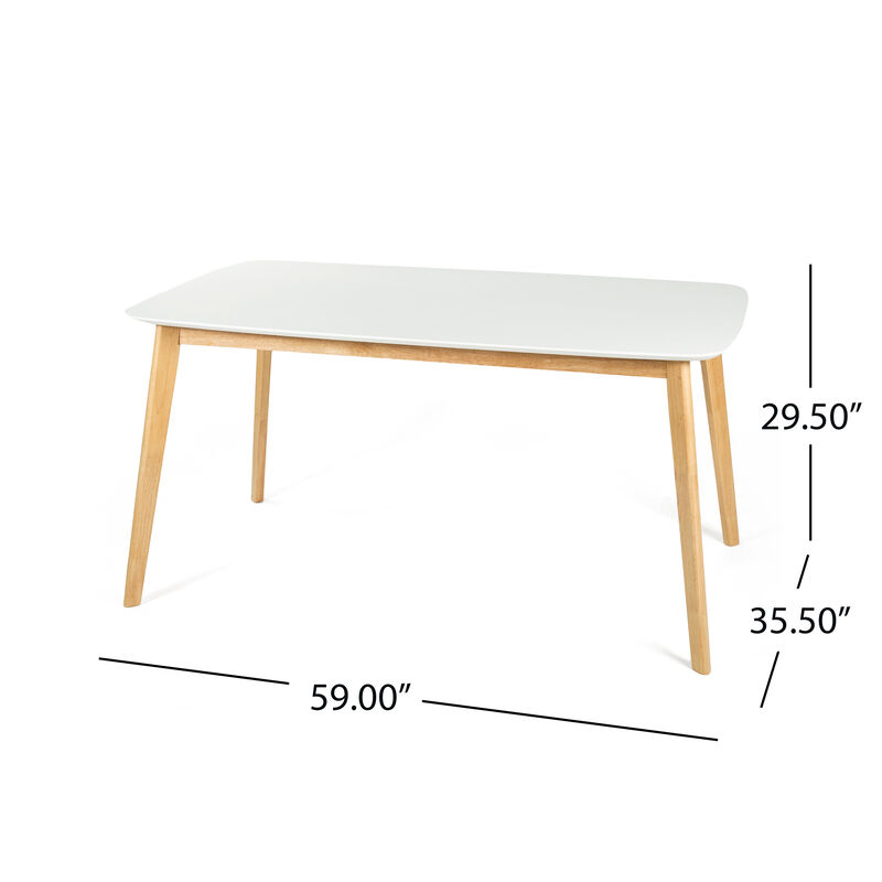 Merax 5-Piece Mid-Century Modern Dining Set for 4 Person
