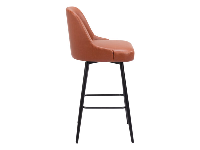 Keppel Swivel Barstool Brown