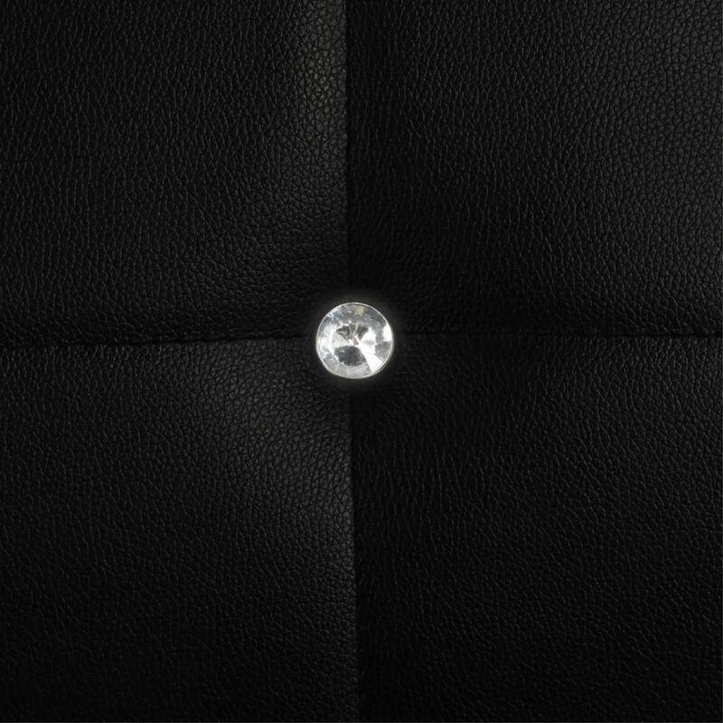 vidaXL Dining Chairs 4 pcs Black Faux Leather