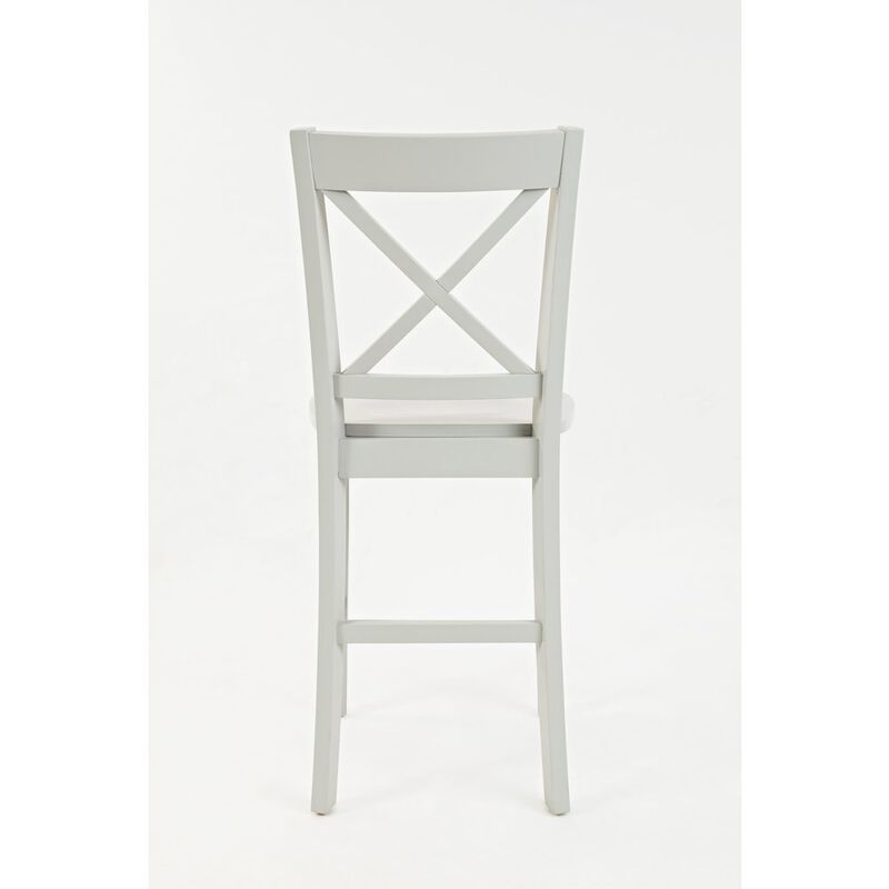 Jofran Simplicity Solid Wood Classic X-Back Counter Stool (Set of 2)