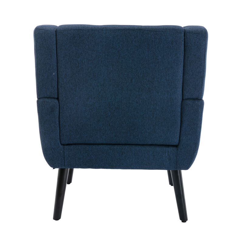 Modern Soft Linen Material Ergonomics Accent Chair Living Room Chair Bedroom Chair Home Chair