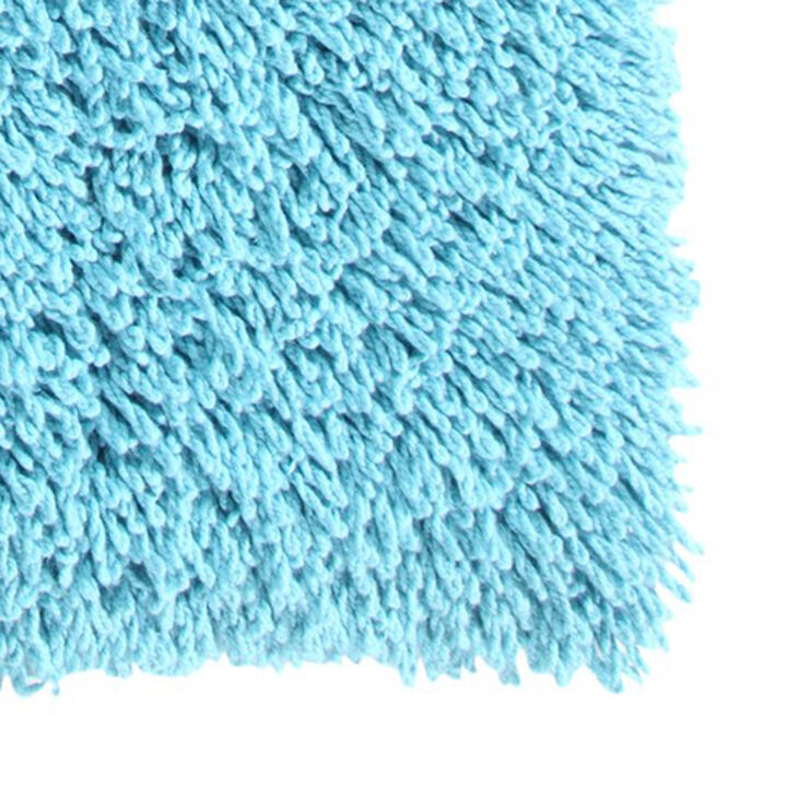 Knightsbridge Melbourne 220 GSF Non Skid Back Bath Rug 20 x 30 - Aqua