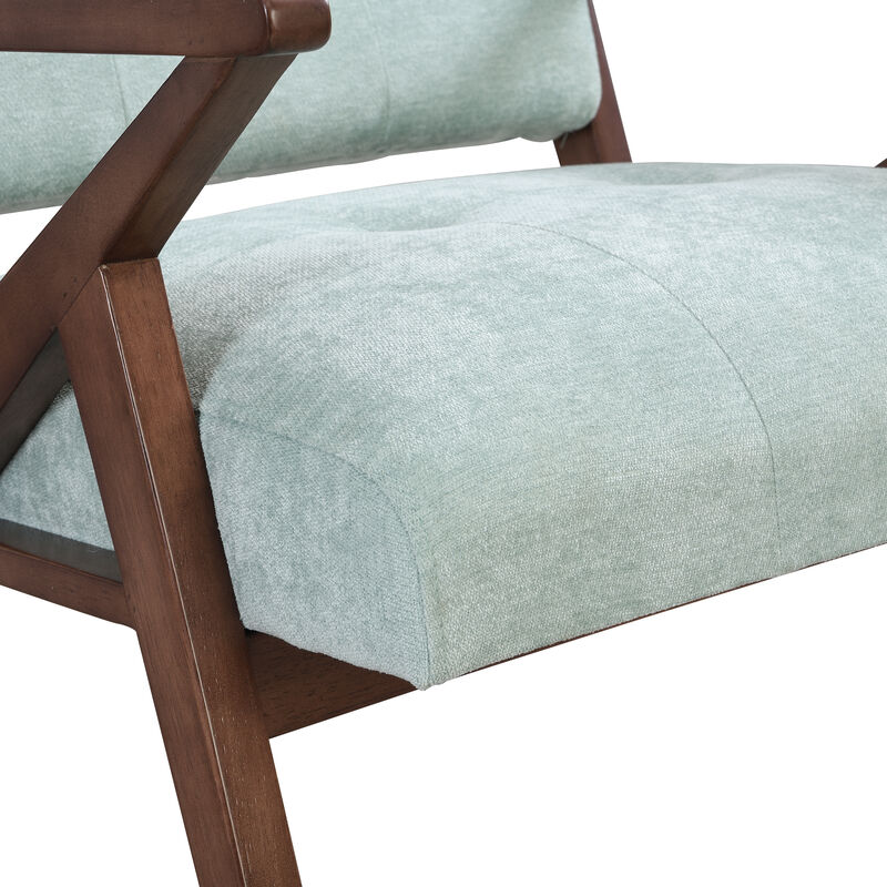 Merax Mid-Century Modern Accent Chair with Plush Cushions