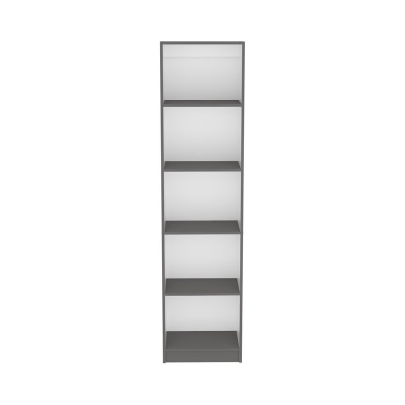Bookcase XS Benzoni, Office, Matt Gray / White