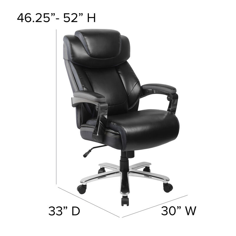 Brown 500LB High Back Chair