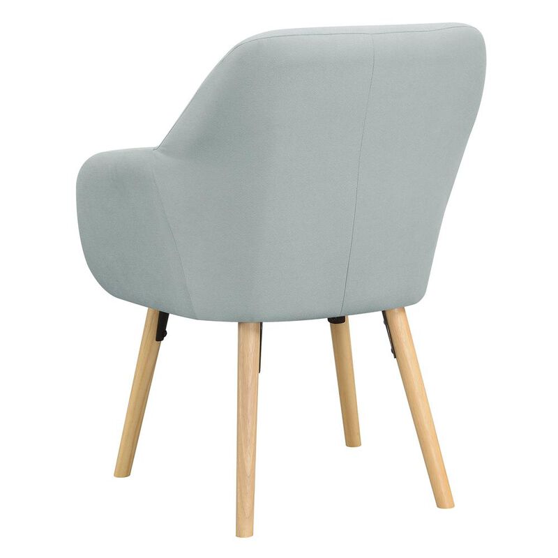 Convenience Concepts Take a Seat Charlotte Accent Chair, Sea Foam Blue Fabric