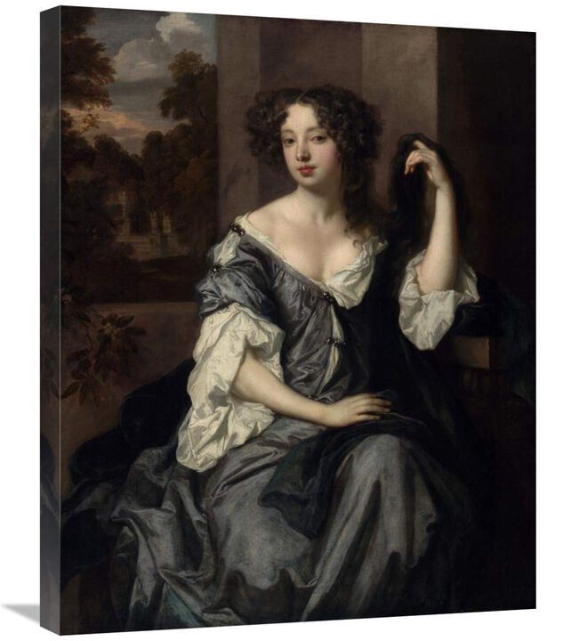 Portrait of Louise de Keroualle, Duchess of Portsmouth-Canvas Art-22x28