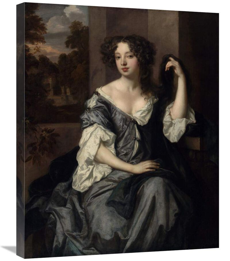 Portrait of Louise de Keroualle, Duchess of Portsmouth-Canvas Art-22x28