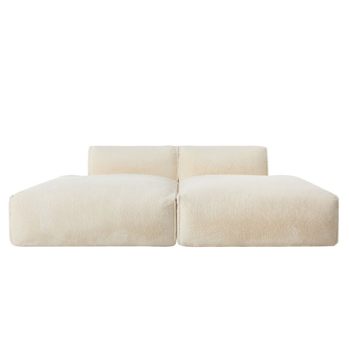 Merax Fully Compressed Sleeper Sofa for Living Room
