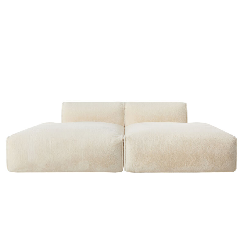 Merax Fully Compressed Sleeper Sofa for Living Room