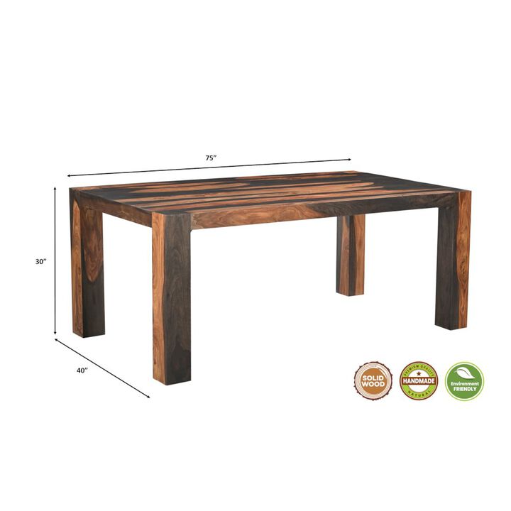 Taran Designs Marin 75 Solid Wood Dining Table
