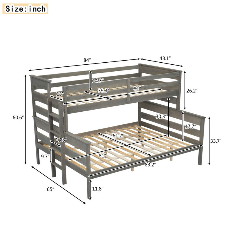 Merax Modern Bunk Bed with Ladder
