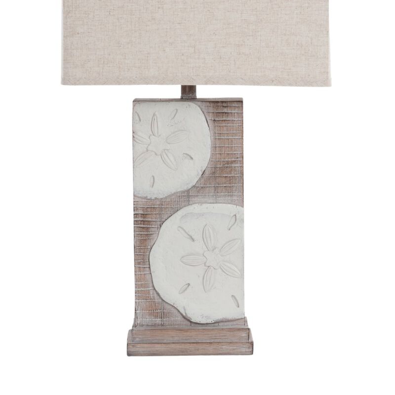 Lux Lighting Sand Dollar 30 Poly Table Lamp, (Set of 2)