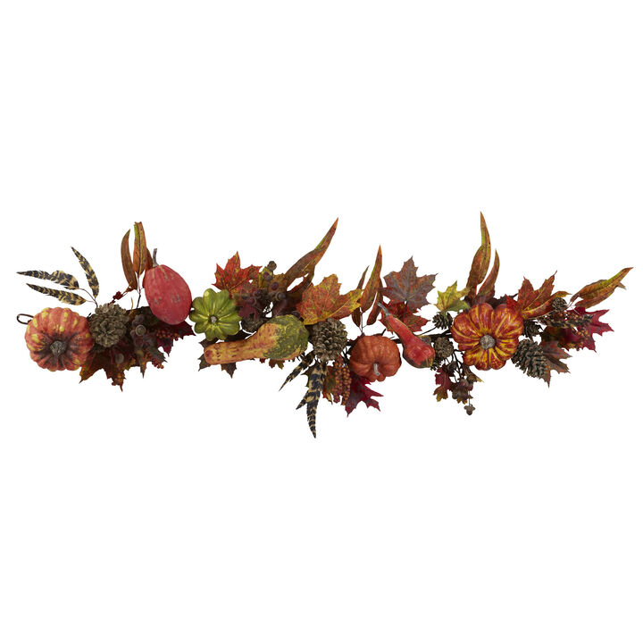 Hivvago 54" Pumpkin & Gourd Garland