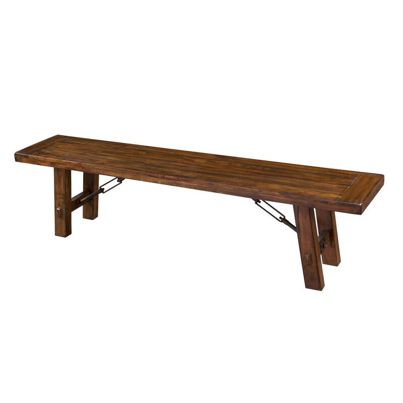 Sunny Designs Dining Bench with Turnbuckle Accents