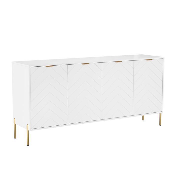 4-Door Accent Cabinet More Large Storage Cabinet