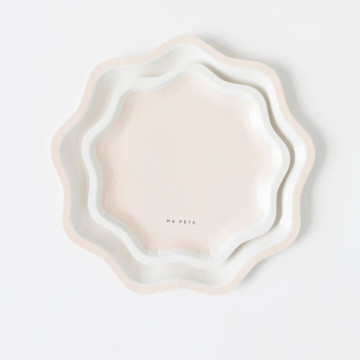 Ma Fete Pink Signature Paper Dessert Plates 7", (4)