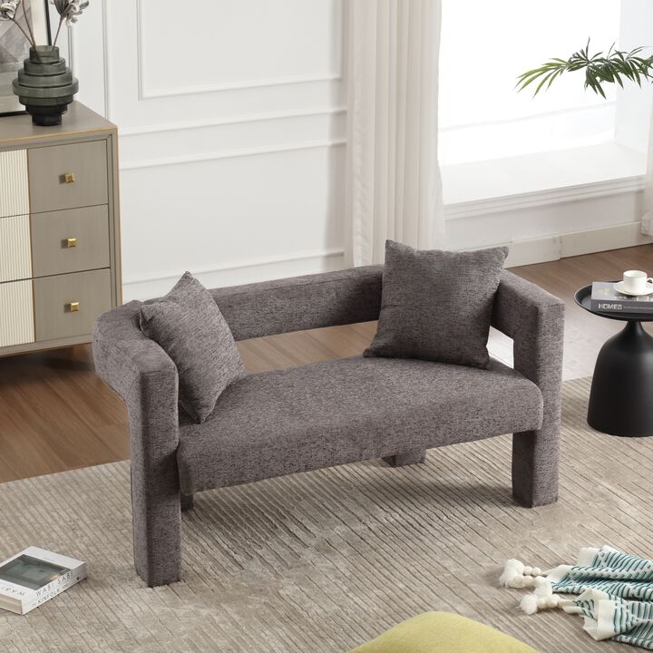 Merax Modern Chenille Loveseat Sofa