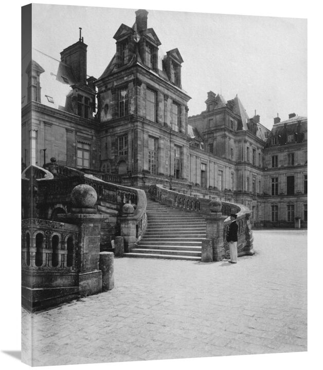 Fountainebleau, 1903 - Cour des Adieux-Canvas Art-24x30