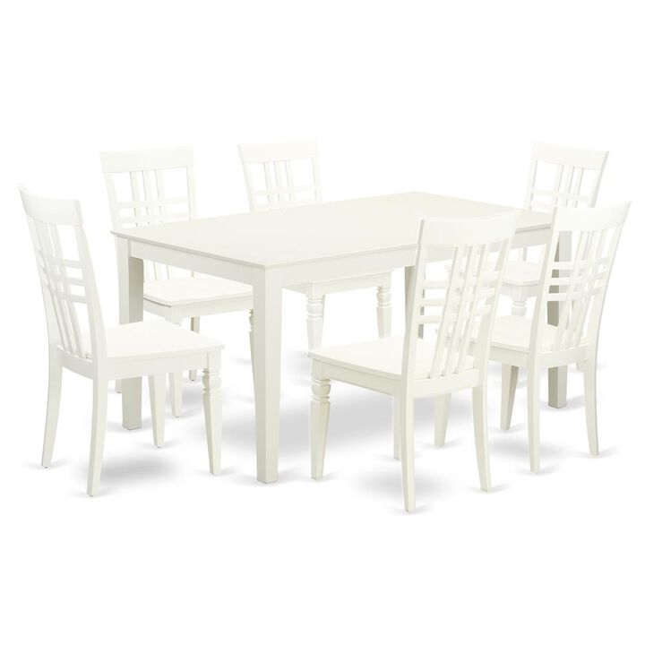 Dining Room Set Linen White
