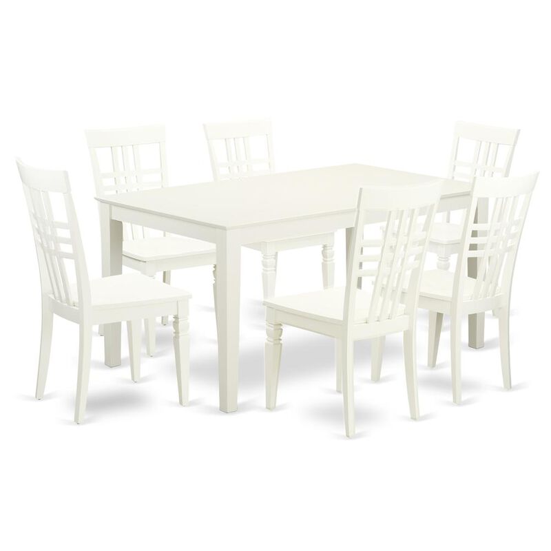 Dining Room Set Linen White
