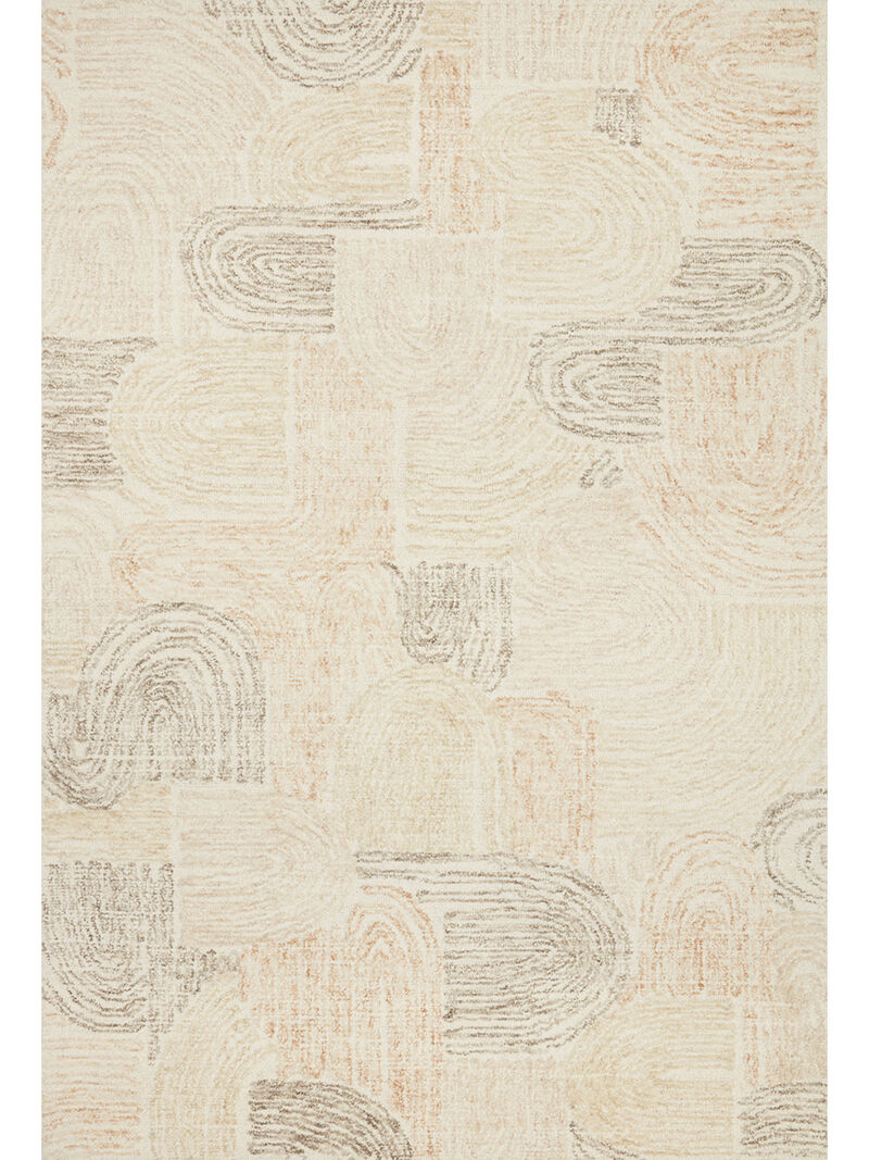 Milo MLO02 Peach/Pebble 8'6" x 12' Rug