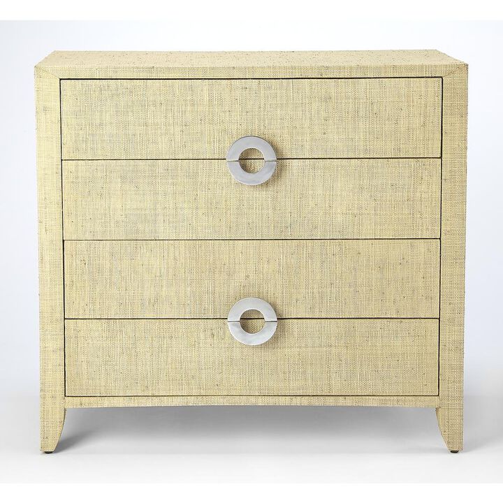 Raffia 4-Drawer Accent Chest, Belen Kox