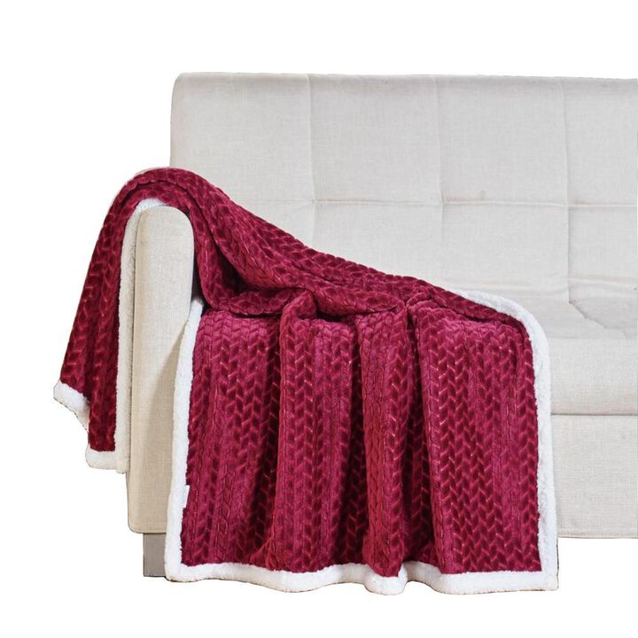 Soft Braided and Comfortable Plush All Season Sherpa 50" X 60"