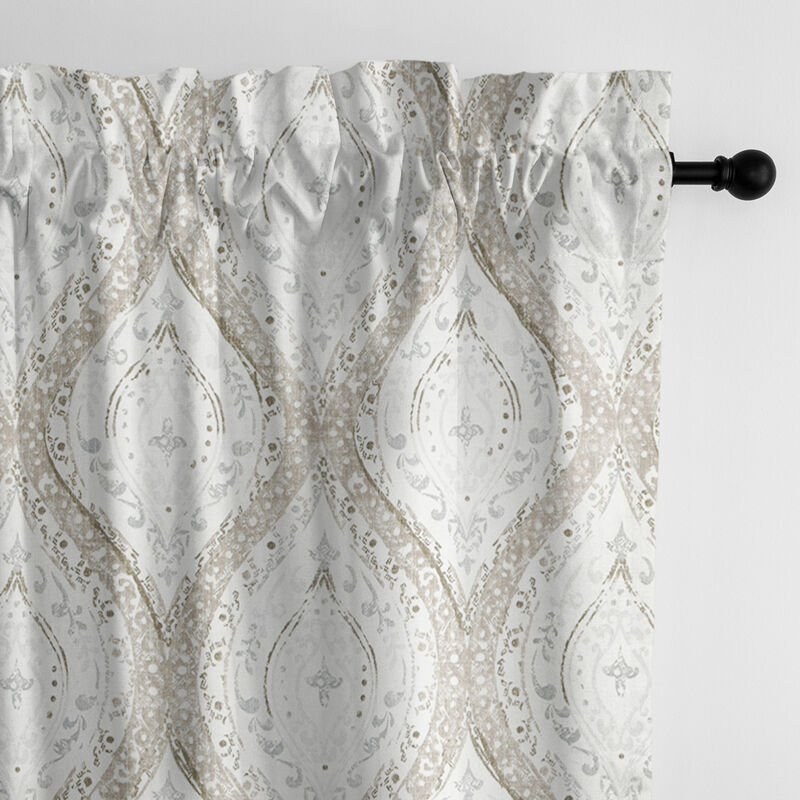 6ix Tailors Fine Linens Cressida Linen Pole Top Drapery Panel Pair