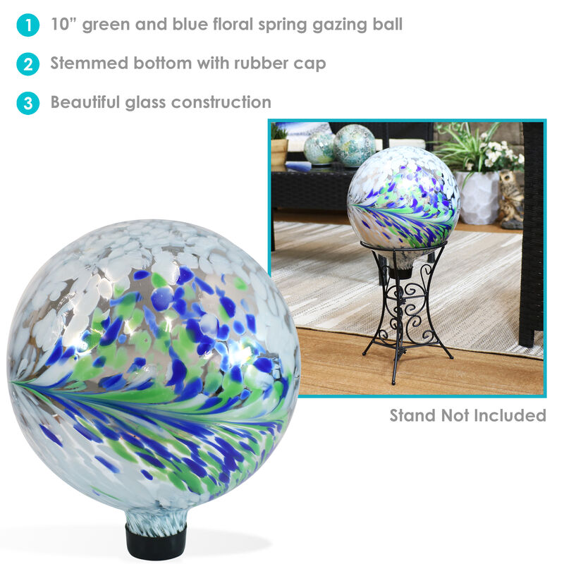 Sunnydaze Glass Gazing Globe- 10 in