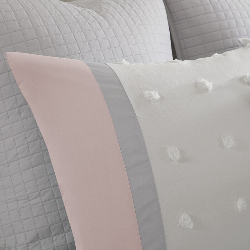 Gracie Mills Olga 7-Piece Cotton Jacquard Comforter Set