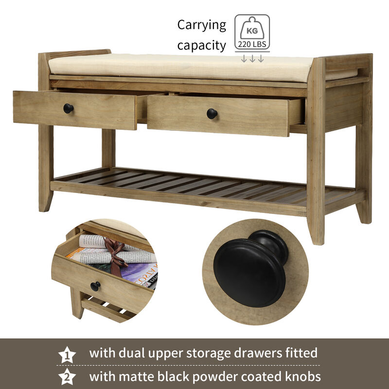 Merax Multipurpose Entryway Storage Bench
