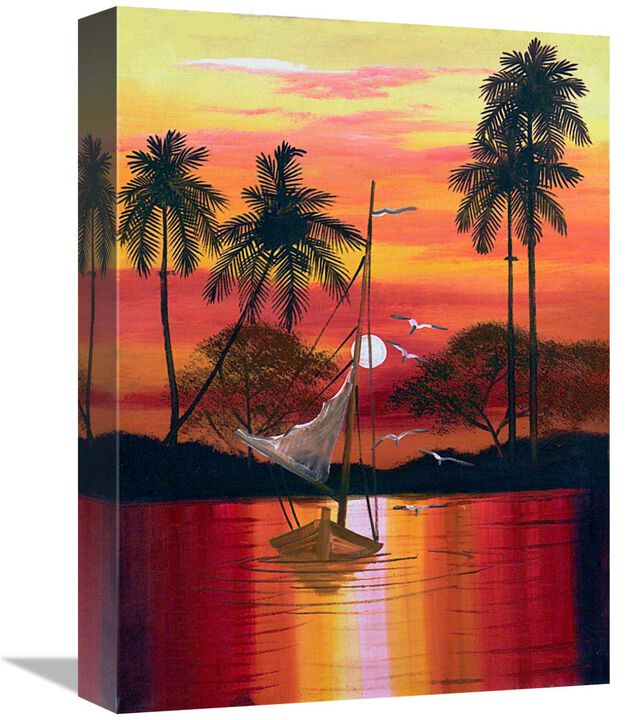 Ragged Island Slope-Canvas Art-12x16