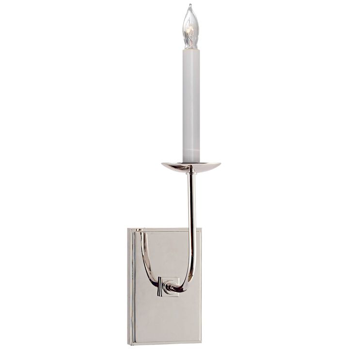 TT Single Sconce in Polished Nickel