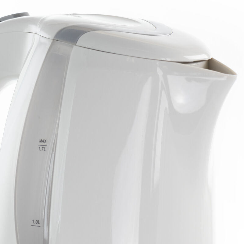 MegaChef 1.7Lt. Plastic Electric Tea Kettle- White