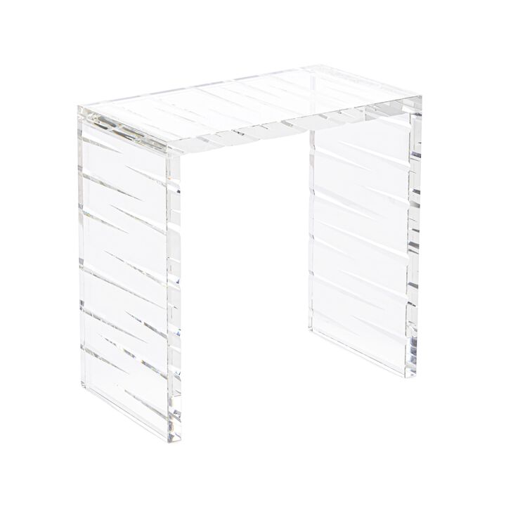 Cut Crystal Small Side Table