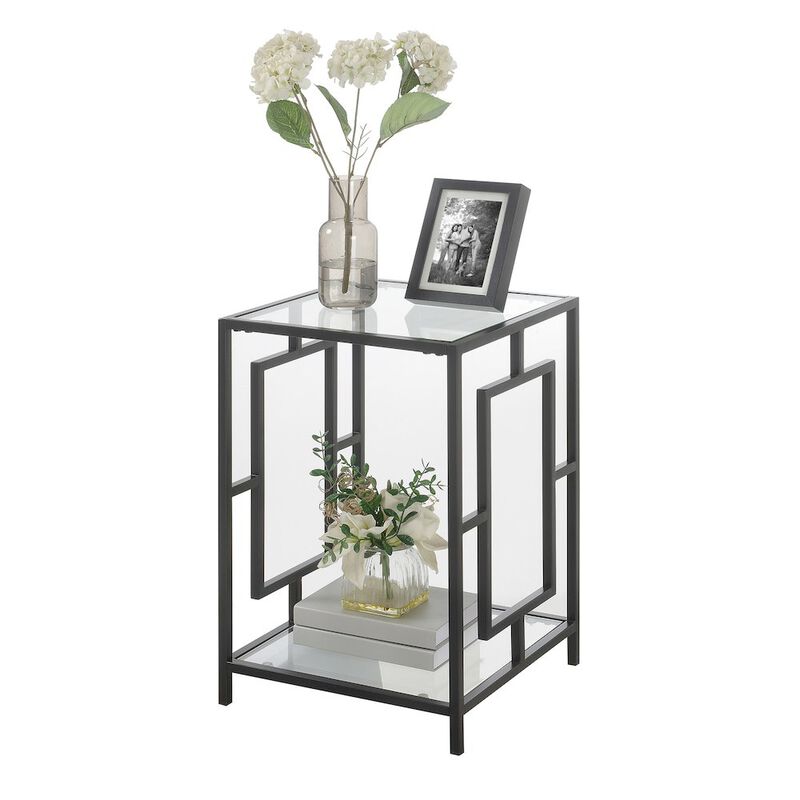Convenience Concepts Town Square Metal End Table with Shelf