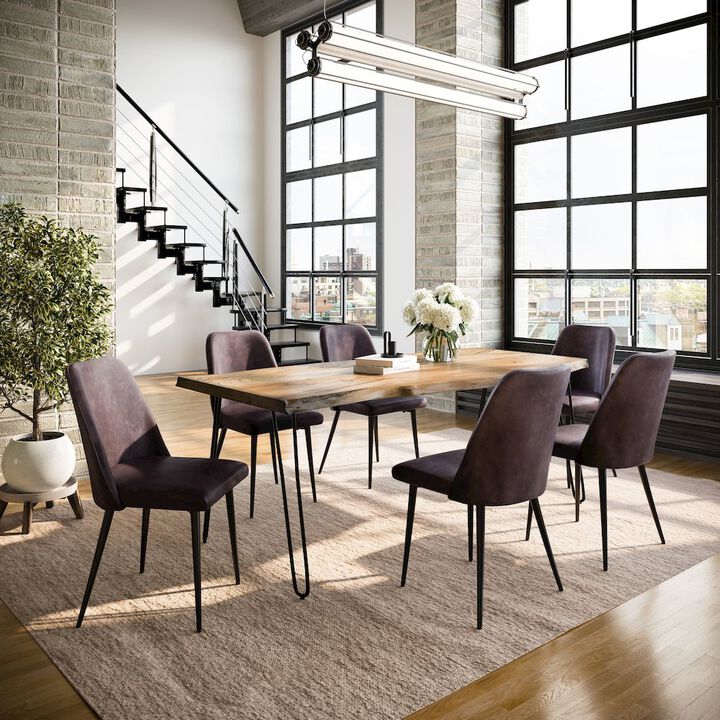 Jofran Nature's Edge Seven Piece Solid Acacia Dining Set