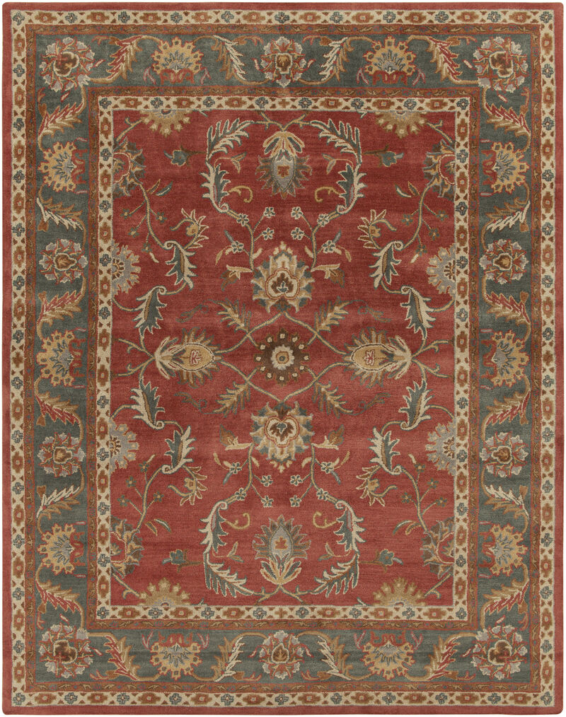 Caesar CAE-1007 8' x 10' Oval Red Rug