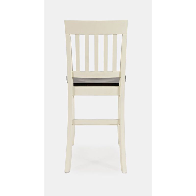 Jofran Decatur Lane Farmhouse Solid Wood Counter Stool (Set of 2)