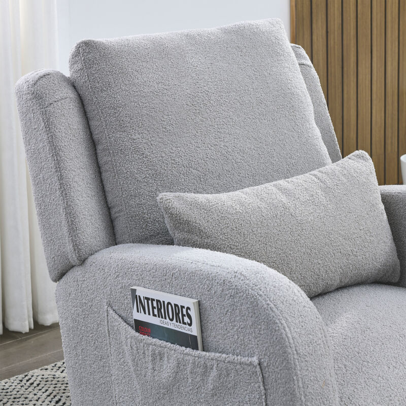 27.5" W Modern Accent High Back Living Room Casual Armchair Rocker