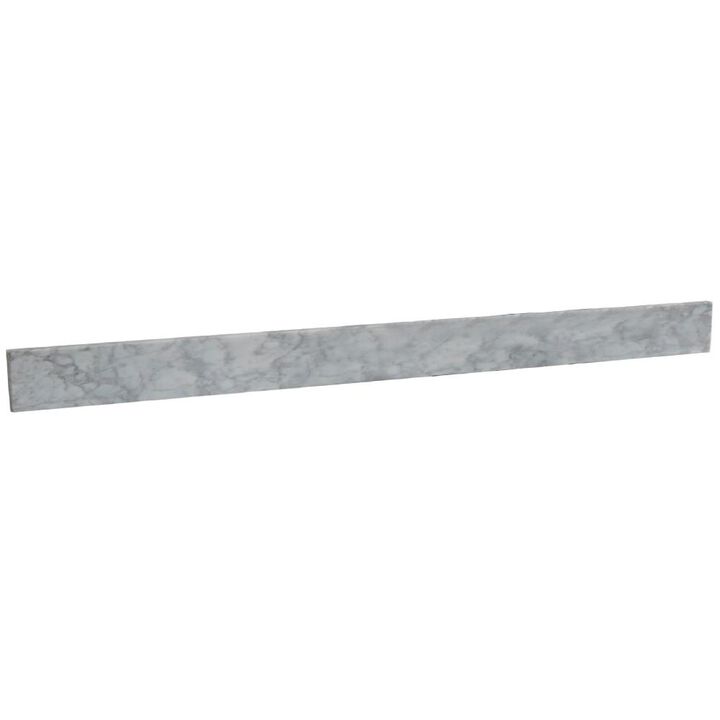 BELLATERRA HOME LLC 60 White Cararra Marble Backsplash BELLATERRA HOME LLC 60 White Cararra Marble Backsplash