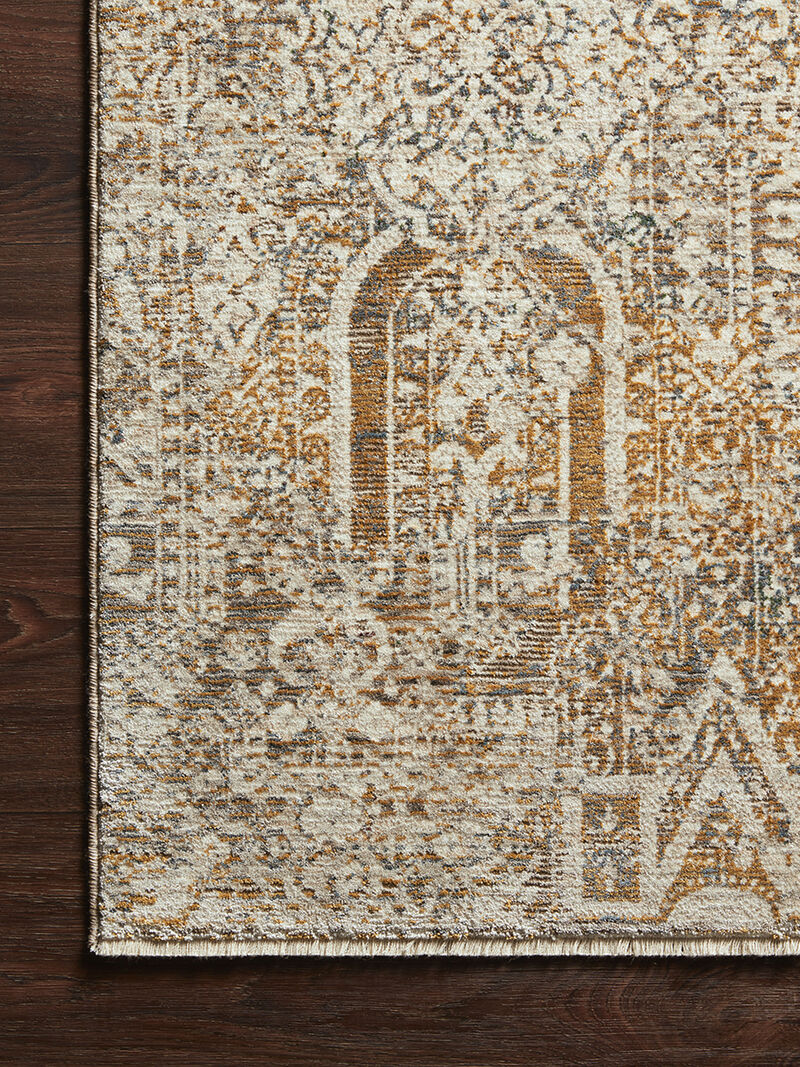 Lourdes LOU05 Ivory/Orange 7'10" x 10' Rug