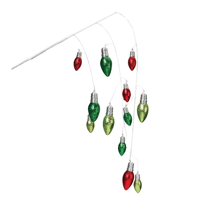 Hanging Holiday Light Spray (Set of 2) – Christmas Decor with Sparkling Lights