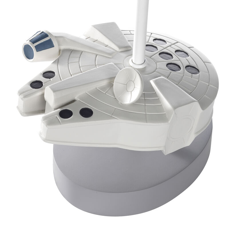 Lambs & Ivy Star Wars Signature Millennium Falcon Lamp with Shade & Bulb