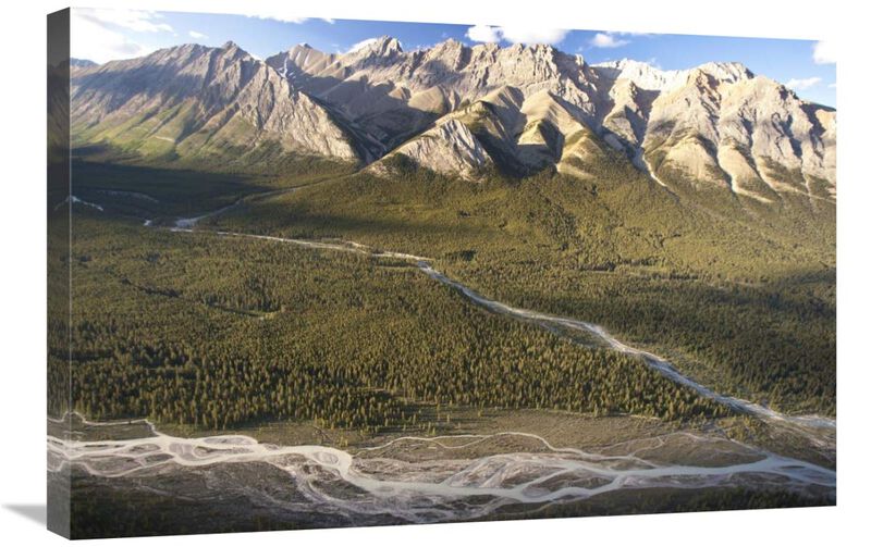 Mountains above Coral Creek and Cline River, Jasper National Park, Alberta, Canada-Canvas Art-30x20